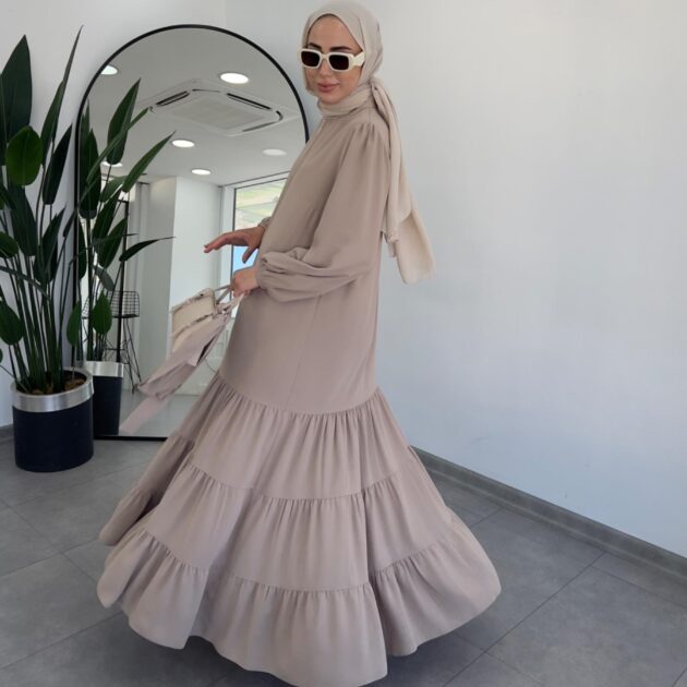 abaya estival en tissu léger