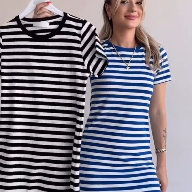robe mariniere courte demi manches