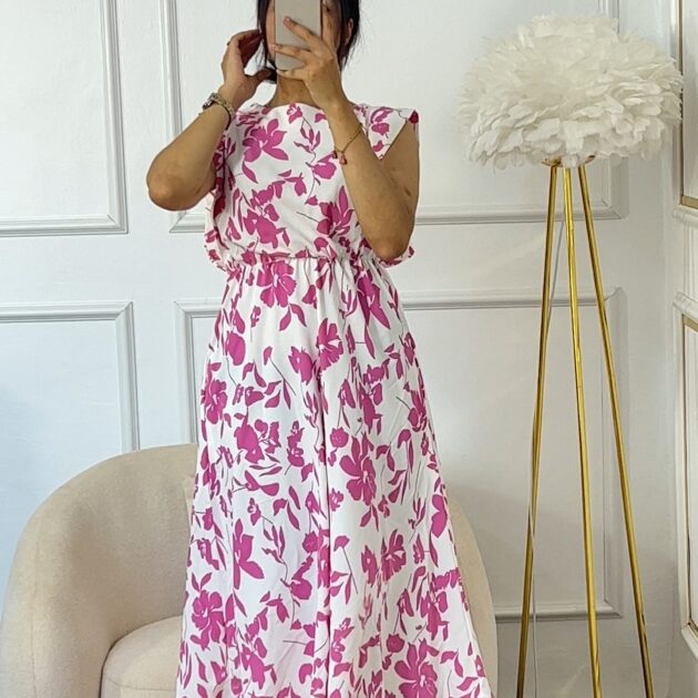 Robe En forme a fleur