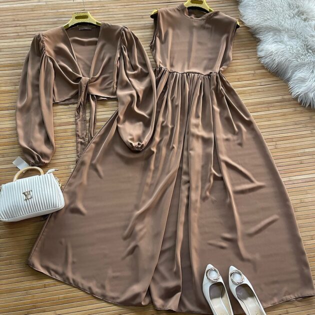 ROBE HIJAB CRISTAL CACHE COEUR