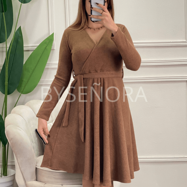 Robe Cache Coeur avec Ceinture New colors