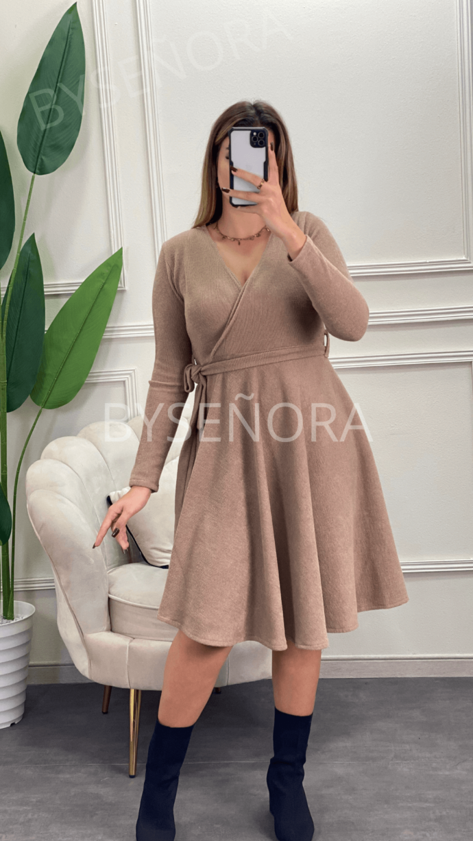 ⁦Robe Cache Coeur avec Ceinture New colors⁩ - الصورة ⁦7⁩