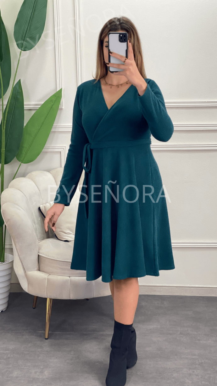 ⁦Robe Cache Coeur avec Ceinture New colors⁩ - الصورة ⁦5⁩