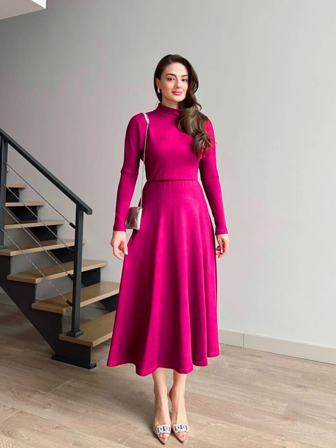 ⁦Robe à manches longues et jupe cloche⁩ - الصورة ⁦6⁩