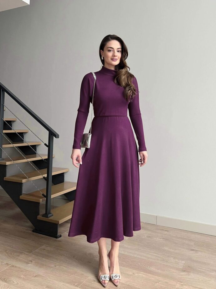 ⁦Robe à manches longues et jupe cloche⁩ - الصورة ⁦7⁩